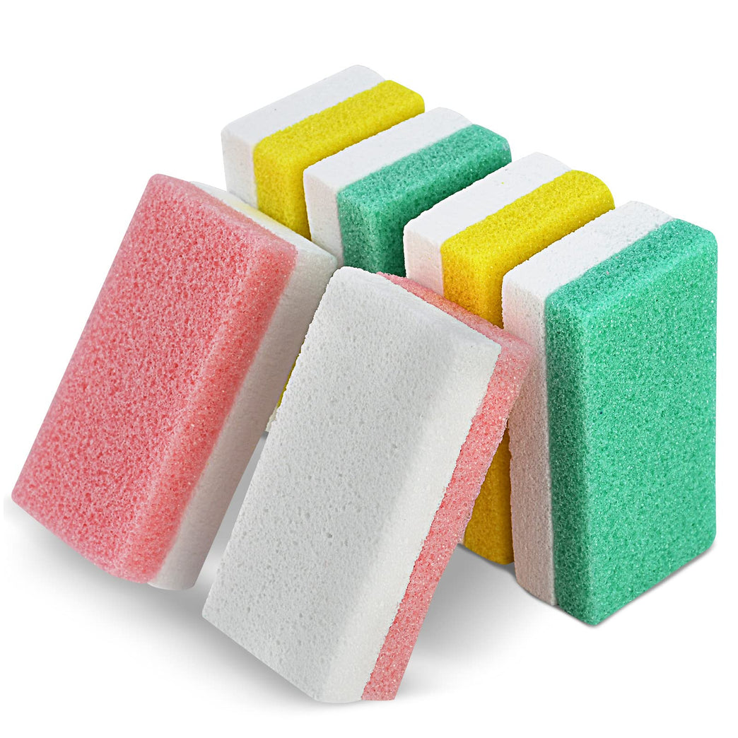 Premium 6-Pack Dual-Sided Foot Pumice Stone, Versatile Callus Scrubber and Pedicure Exfoliator for Soft Skin