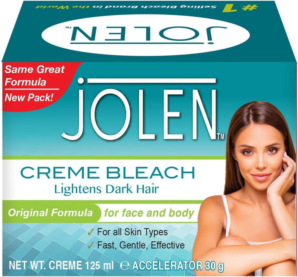 Brighten and Even Skin Tone with Jolen Crème Bleach for Face and Body - 125ml