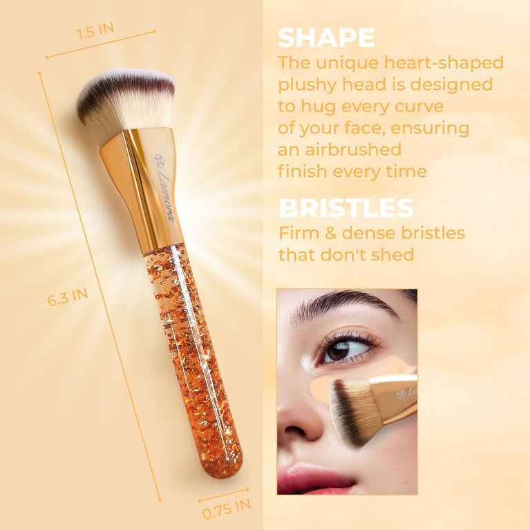 Superior Quality Kabuki Flat Top Makeup Brush - Ideal for Liquid, Cream & Powder Cosmetics