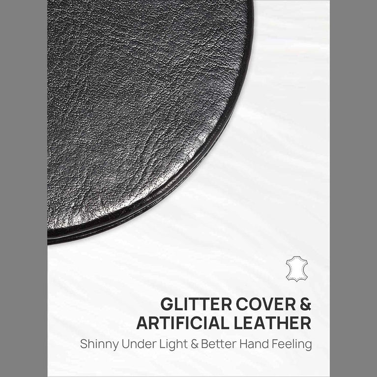 Dual-Sided Compact Mirror with PU Cover and 1X/3X Magnification