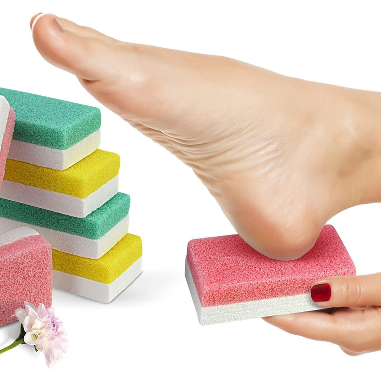 Premium 6-Pack Dual-Sided Foot Pumice Stone, Versatile Callus Scrubber and Pedicure Exfoliator for Soft Skin