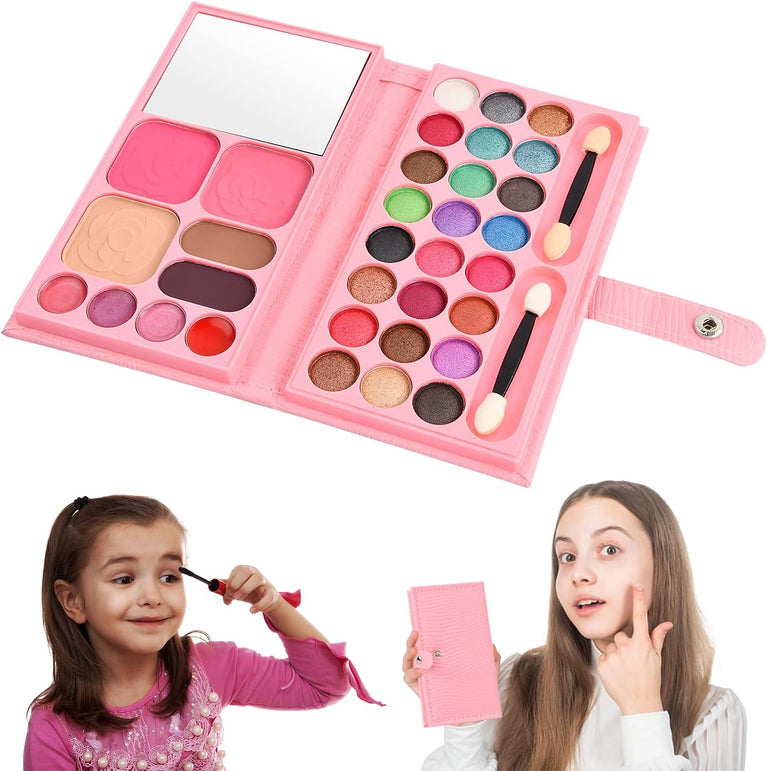 All-in-One Beauty Enthusiast's Makeup Palette Kit with Essential Cosmetics and Tools