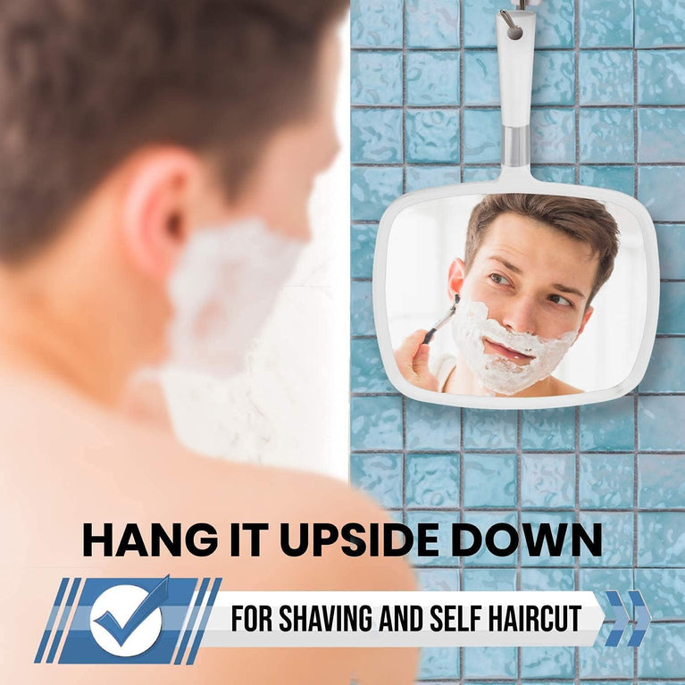 Professional-Grade Handheld Mirror with Comfortable Grip - Ideal for Hair Salons, Barber Shops, Dental Clinics