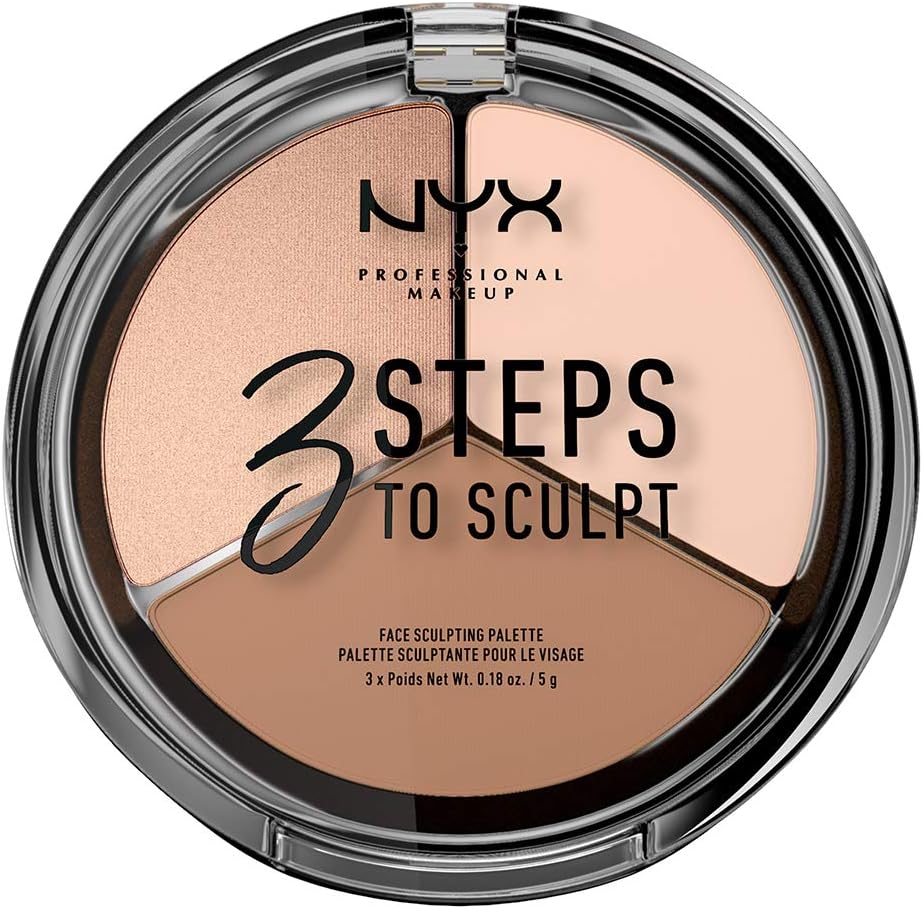 NYX Professional 3-in-1 Makeup Sculpting Palette - Fair, 0.079 kg