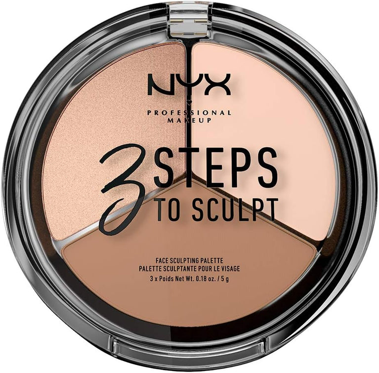 NYX Professional 3-in-1 Makeup Sculpting Palette - Fair, 0.079 kg