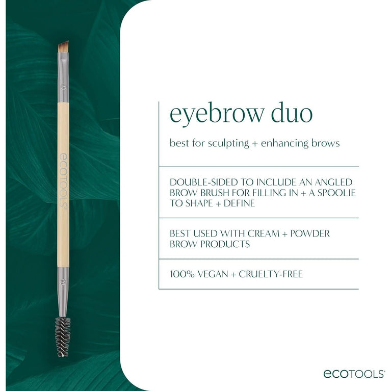 Enhance Your Eyes: Dual-Sided Brush Set for Eco-Friendly Makeup Application