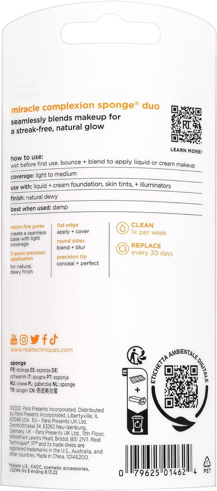 48ml Miracle Sponge for Liquid and Cream Foundations, Provides Natural, Dewy Finish with Light to Medium Coverage
