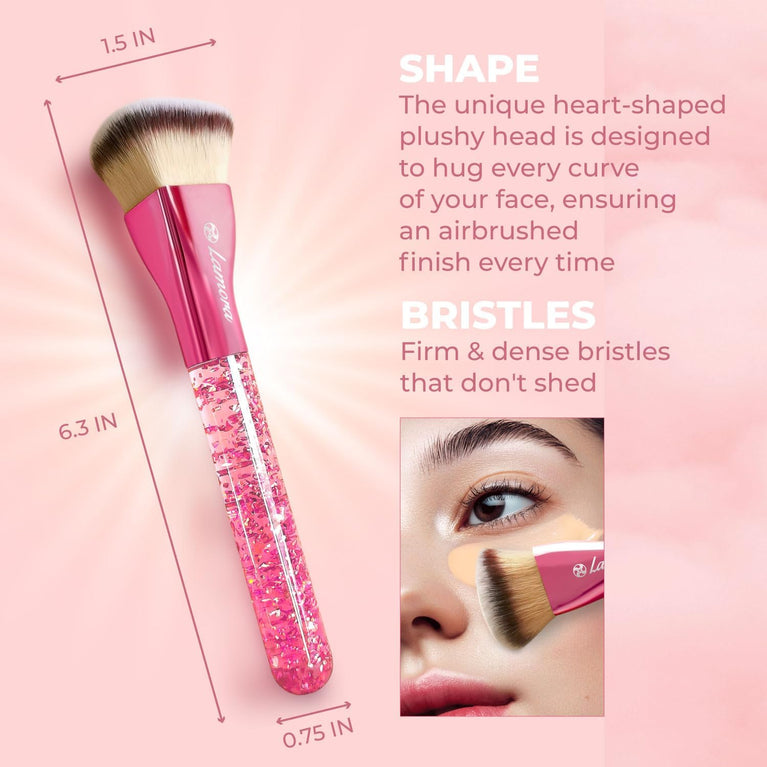 Superior Quality Kabuki Flat Top Makeup Brush - Ideal for Liquid, Cream & Powder Cosmetics