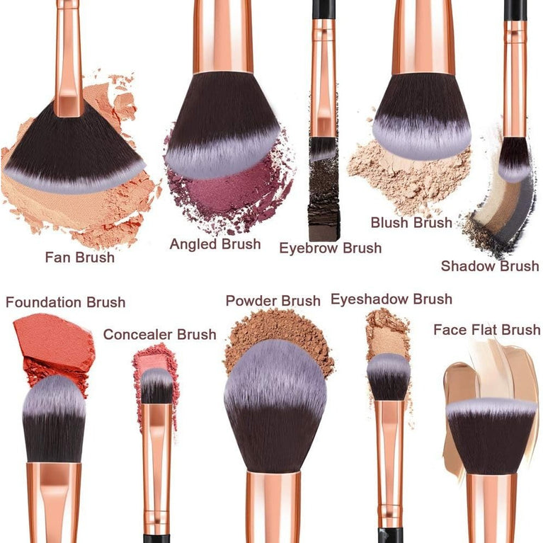 Marble Makeup Brush Set with Stylish Design and Premium Soft Bristles