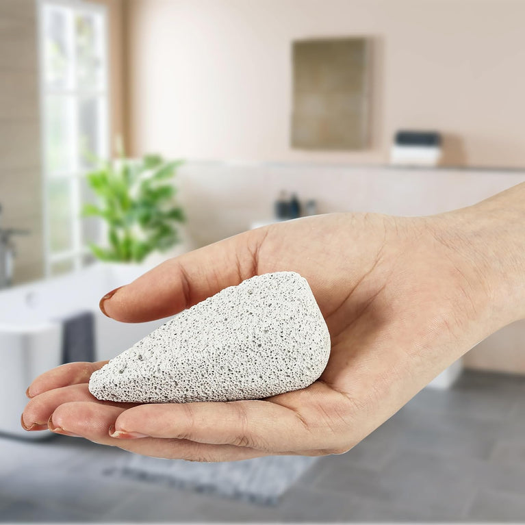 NIMXY Natural Pumice Stone Foot Scrubber - Hard Skin and Callus Remover for Hands and Feet – Effective Dead Skin Exfoliator and Blood Circulation Booster – Perfect Pedicure Tool (Grey, 1 Pc)