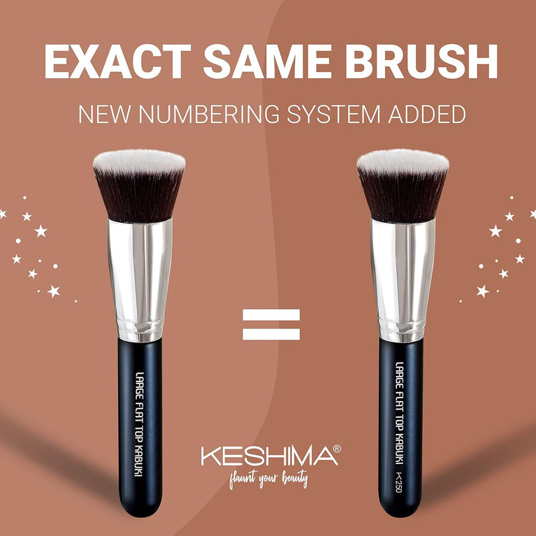 Professional Grade Liquid, Cream and Powder Foundation Buffing Brush, Superior Quality Synthetic Bristles, No-Shedding
