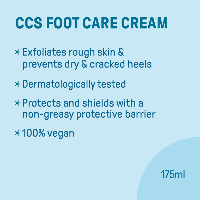 CCS Premium Diabetic-Safe Foot Care Cream - 175ml, Enriched with 10% Urea and Eucalyptus Oil