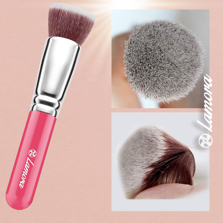 Superior Quality Kabuki Flat Top Makeup Brush - Ideal for Liquid, Cream & Powder Cosmetics