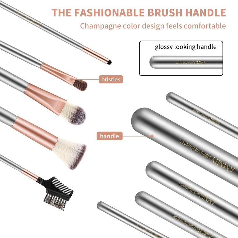 Professional 18-Piece Makeup Brush Set with PU Leather Bag