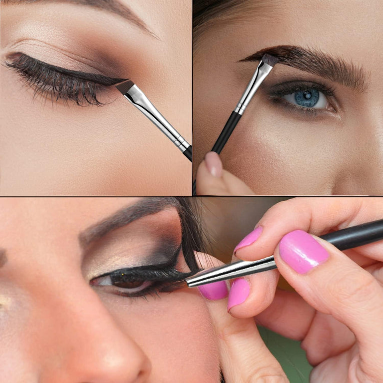 3x Precision Eye Liner Brushes Set, Professional Fine Point Eyeliner Makeup Tools