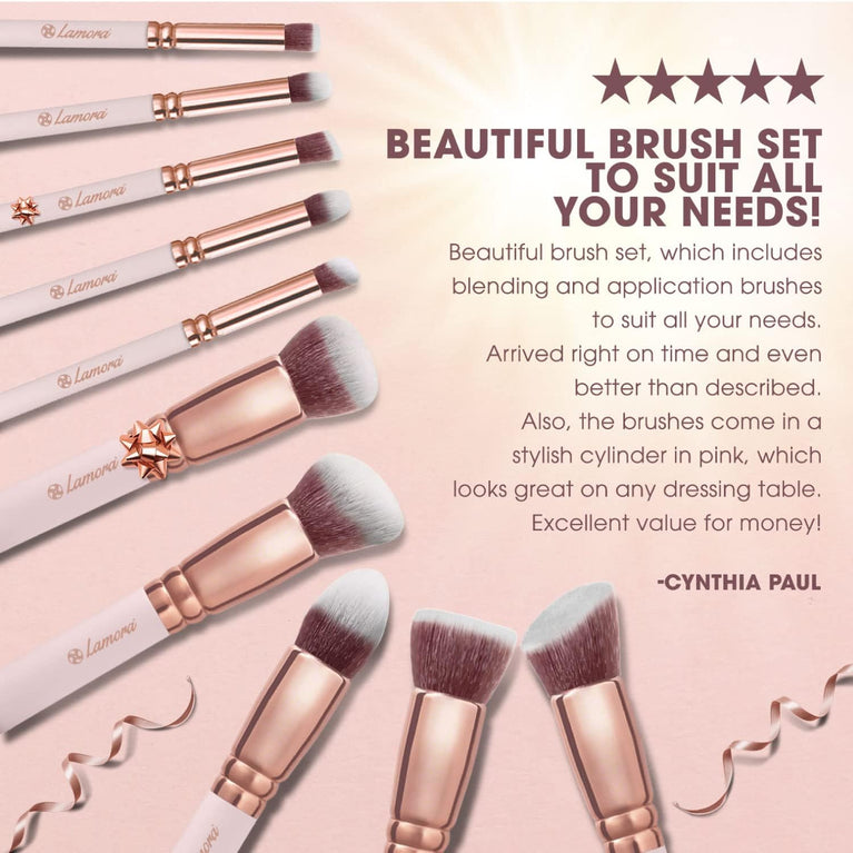 10 Synthetic Brushes for Face and Eye Makeup for Flawless Application of Liquid, Cream, and Powder Products