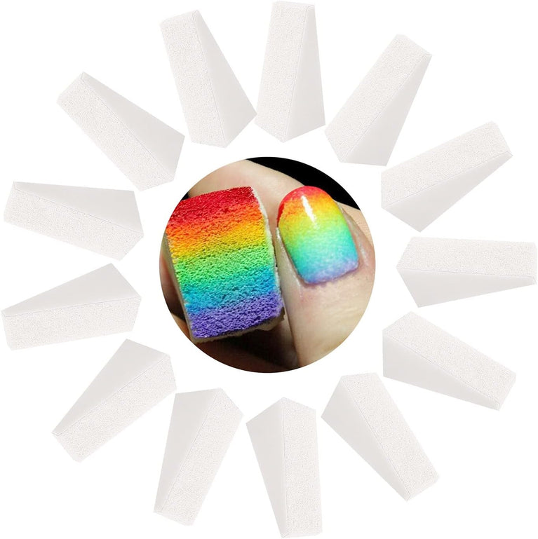 40-Piece Set of Triangle Shaped Nail Art and Makeup Sponges, Hypoallergenic Cosmetic Sponge