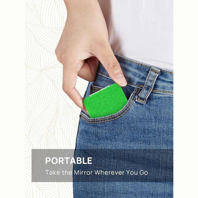 Square Compact Makeup Mirror with Magnetic Closure