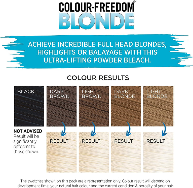 Knight & Wilson Colour-Freedom Cream Hair Bleach Kit with Ammonia-Free Formula and Tint Bowl/Bush