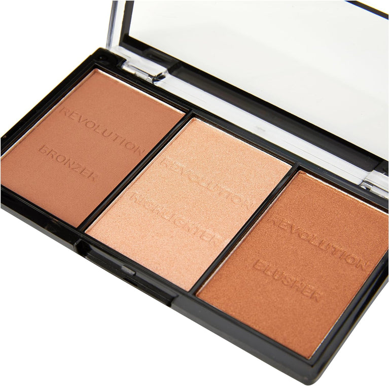 Revolution Beauty C01 Long-Lasting Sculpt & Contour Makeup Kit, 11 g - Cruelty-Free & PETA-Certified