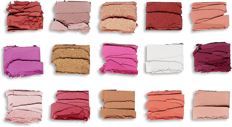 Revolution Beauty London Iconic 3.0, 15 Highly Pigmented Eyeshadow Shades, Matte and Shimmer Finishes, Reloaded Palette, 15 x 0.03 oz/1.10g