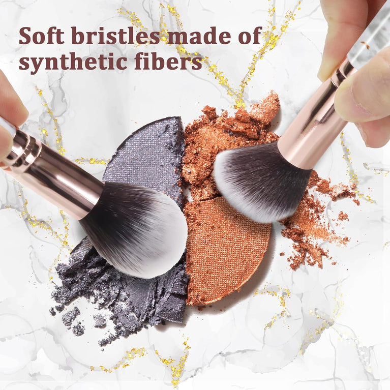 Marble Makeup Brush Set with Stylish Design and Premium Soft Bristles