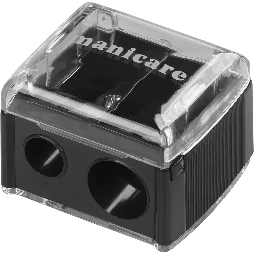 Manicare Precision Dual Cosmetic Pencil Sharpener, Ideal for All Sized Makeup Pencils