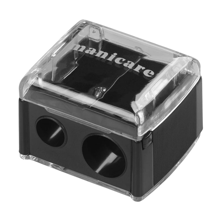 Manicare Precision Dual Cosmetic Pencil Sharpener, Ideal for All Sized Makeup Pencils