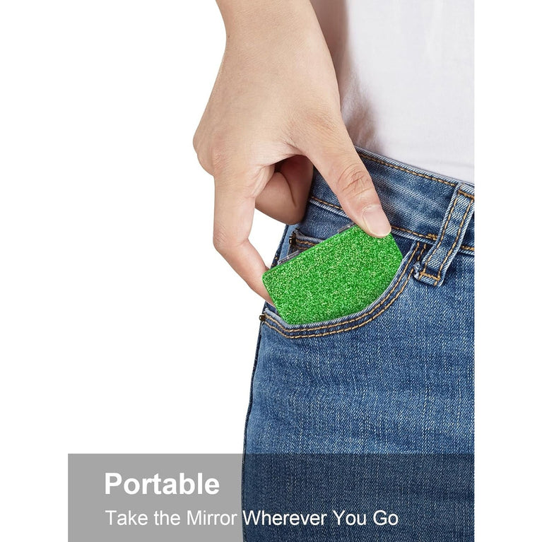 Square Compact Makeup Mirror with Magnetic Closure