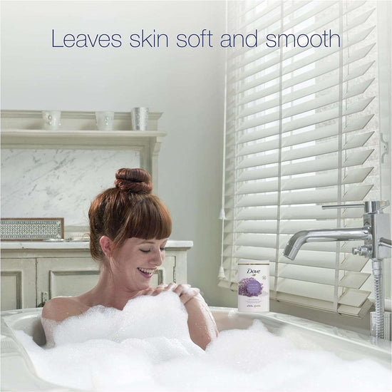 Dove Lavender & Chamomile Relaxing Care with skin-natural moisturisers Bath Salts relaxing your mind & body, leaving your skin smooth & soft 900 g