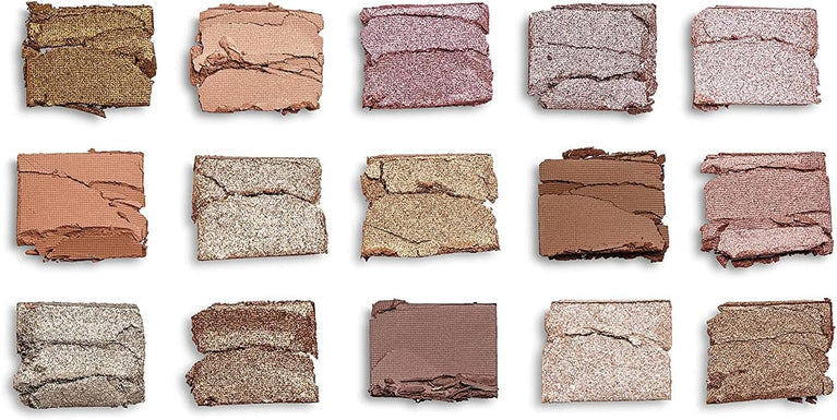 Revolution Beauty London Iconic 3.0, 15 Highly Pigmented Eyeshadow Shades, Matte and Shimmer Finishes, Reloaded Palette, 15 x 0.03 oz/1.10g