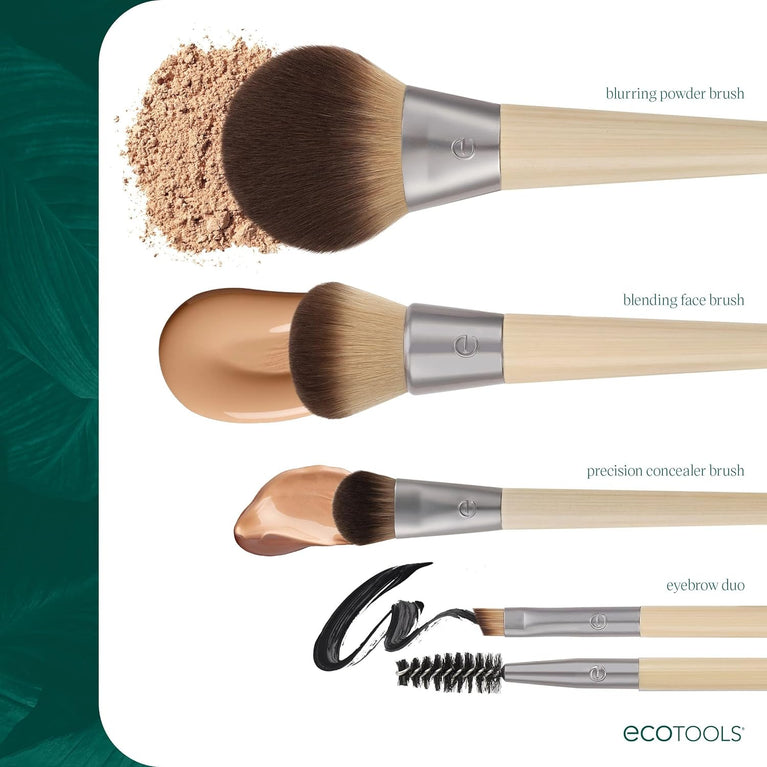 Enhance Your Eyes: Dual-Sided Brush Set for Eco-Friendly Makeup Application