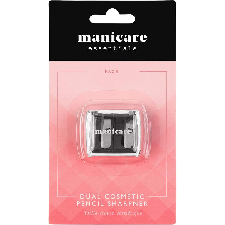 Manicare Precision Dual Cosmetic Pencil Sharpener, Ideal for All Sized Makeup Pencils