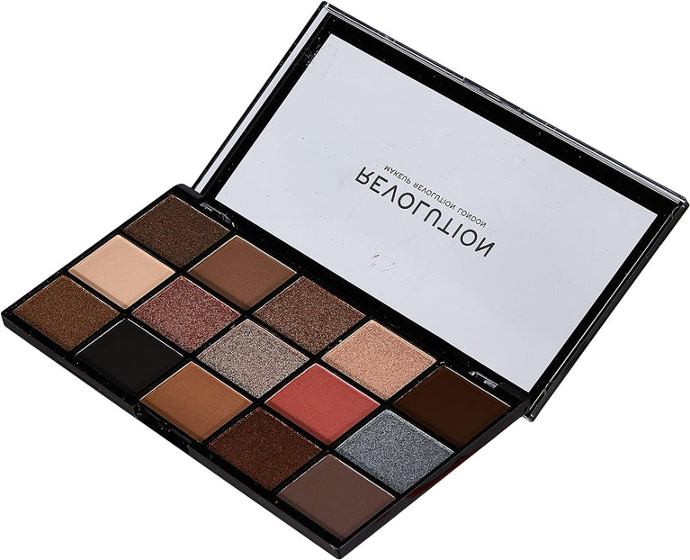 Revolution Beauty London Iconic 3.0, 15 Highly Pigmented Eyeshadow Shades, Matte and Shimmer Finishes, Reloaded Palette, 15 x 0.03 oz/1.10g