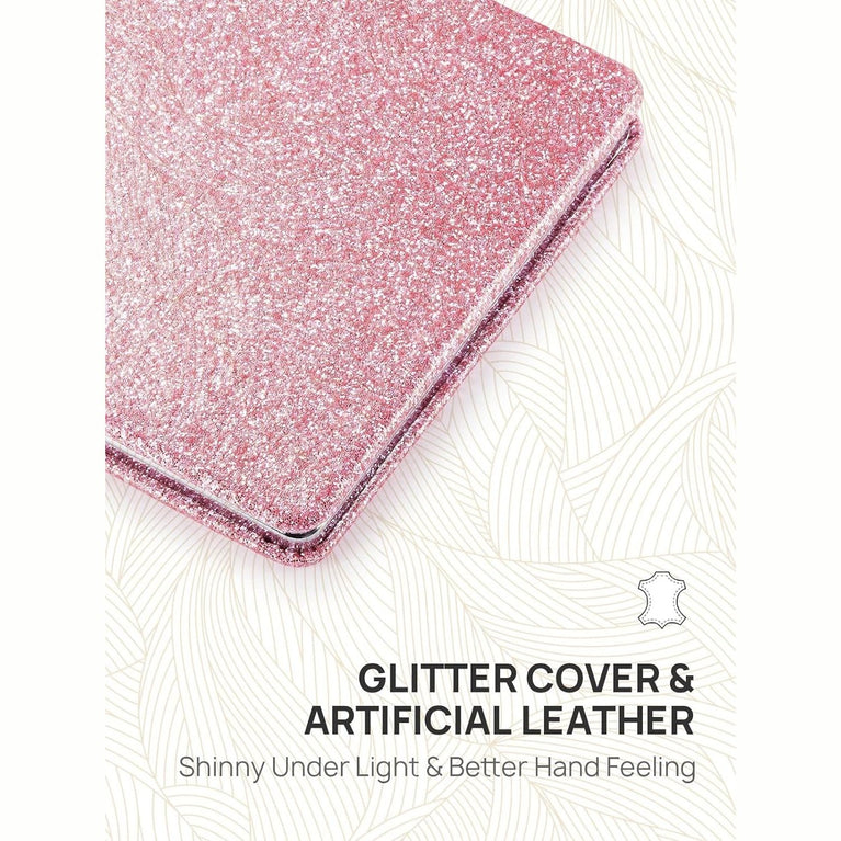 Square Compact Makeup Mirror with Magnetic Closure