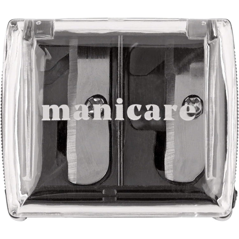 Manicare Precision Dual Cosmetic Pencil Sharpener, Ideal for All Sized Makeup Pencils