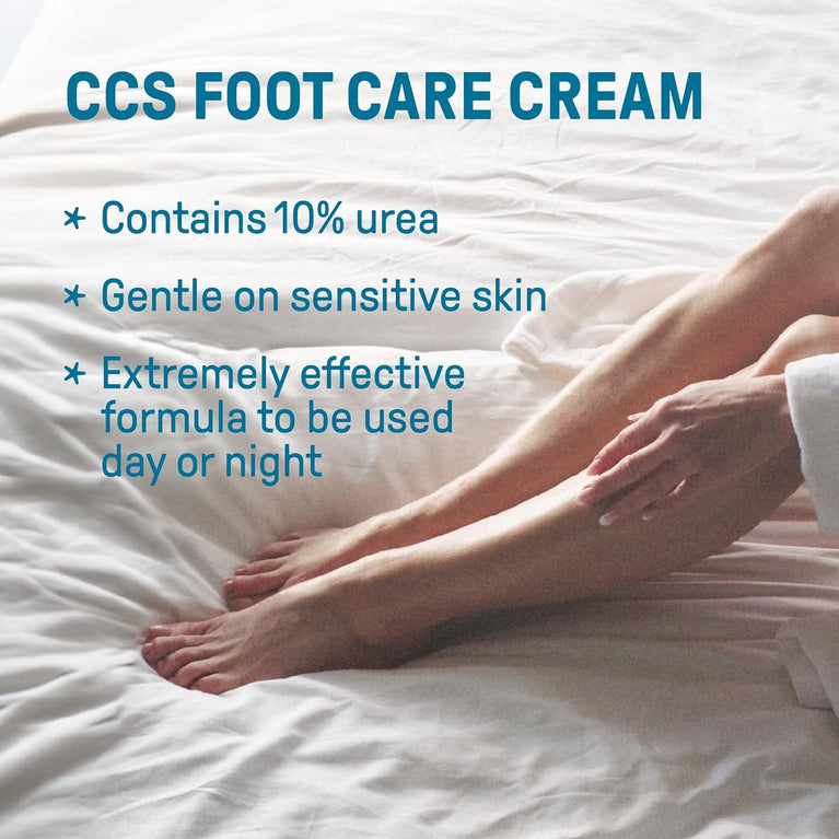 CCS Premium Diabetic-Safe Foot Care Cream - 175ml, Enriched with 10% Urea and Eucalyptus Oil