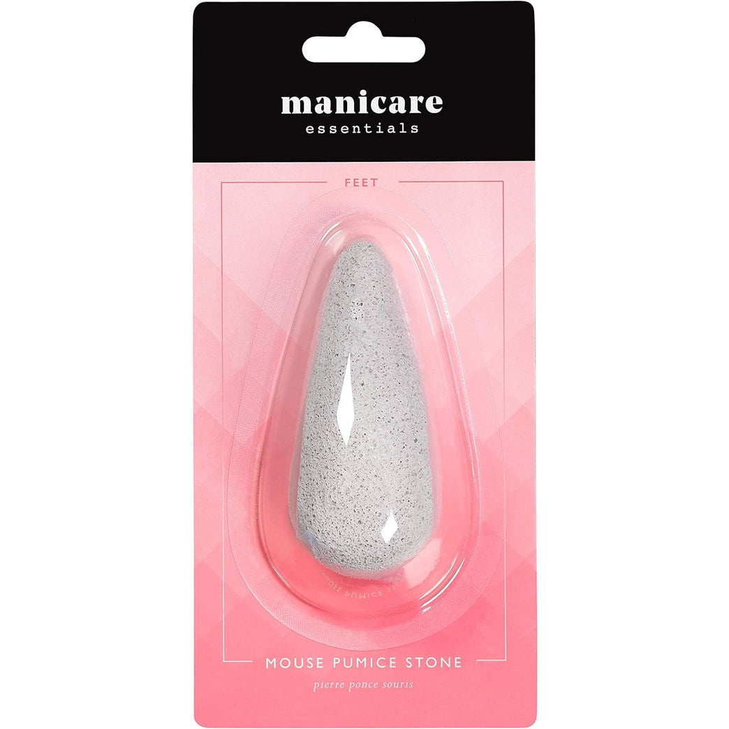 Manicare Natural Pumice Stone Mouse, Dry Skin Eliminator and Callus Remover, Cracked Heel Treatment, Pedicure Block for Knees and Elbows Exfoliation, Skin Smoothing Tool