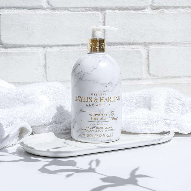 Baylis & Harding Elements White Tea & Neroli Hand Wash, 500 ml (Pack of 3) - Vegan Friendly
