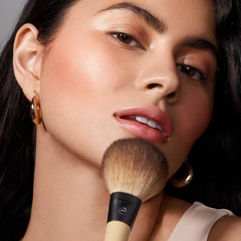 2x Radiant Blush & Highlight Brush Duo, Vegan & Cruelty-Free Synthetic Bristles for Skin Enhancement