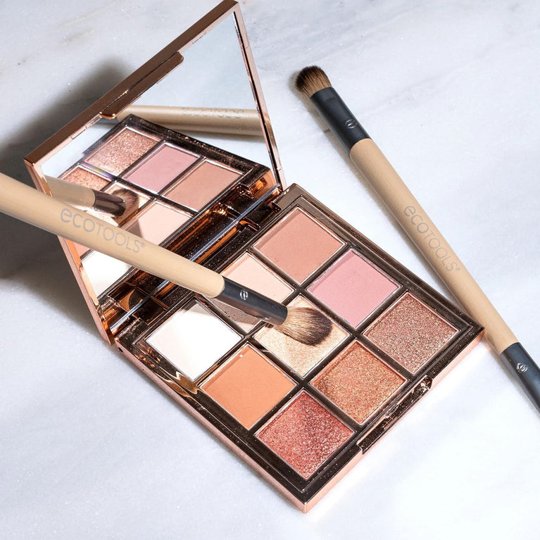 Enhance Your Eyes: Dual-Sided Brush Set for Eco-Friendly Makeup Application