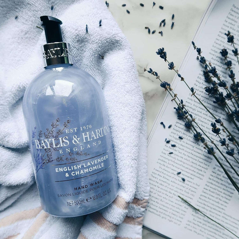Baylis & Harding English Lavender and Chamomile Hand Wash, 500 ml (Pack of 3) - Vegan Friendly