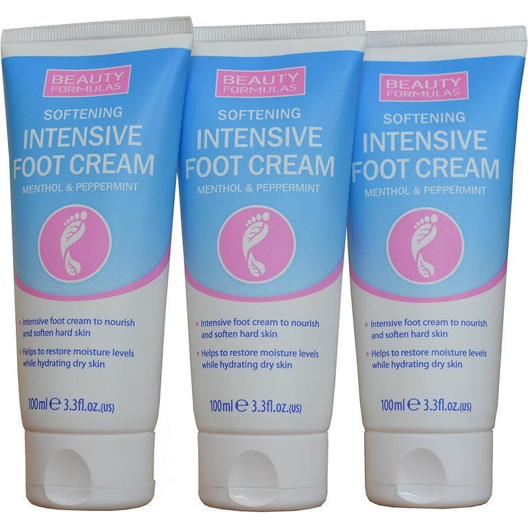 Triple Pack of Ultra-Hydrating Foot Cream by Beauty Formulas 100ml