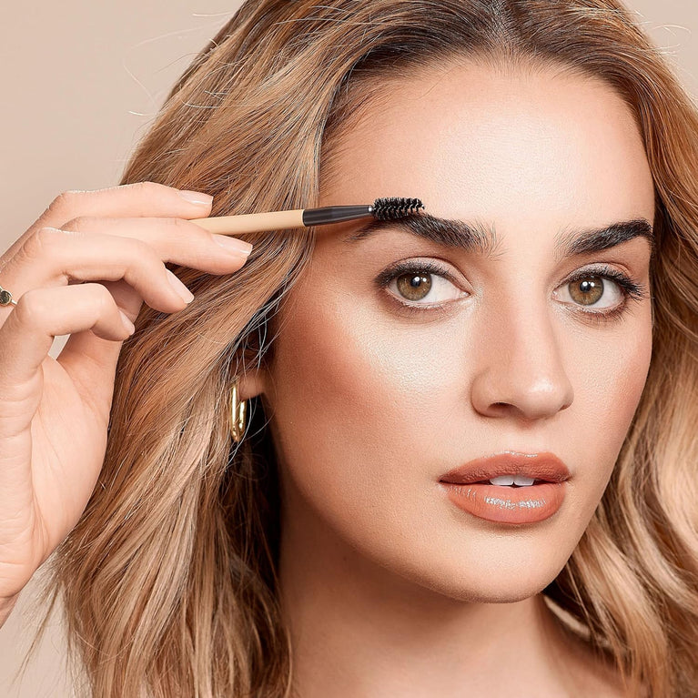 2x Radiant Blush & Highlight Brush Duo, Vegan & Cruelty-Free Synthetic Bristles for Skin Enhancement