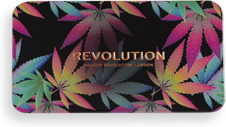 Makeup Revolution's Forever Flawless 18-shade Cannabis Sativa Infused Eyeshadow Palette with Matte and Shimmer Finishes, 19.8g - Chilled