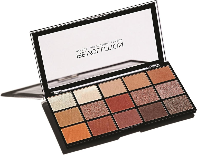 Revolution Beauty London Iconic 3.0, 15 Highly Pigmented Eyeshadow Shades, Matte and Shimmer Finishes, Reloaded Palette, 15 x 0.03 oz/1.10g