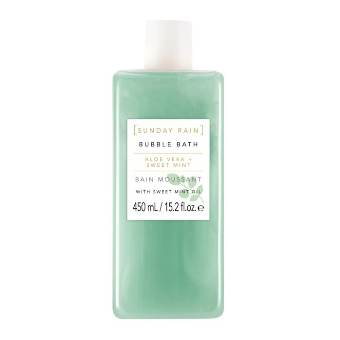 Sunday Rain Aloe Vera & Mint Bubble Bath - Hydrating and Refreshing, 450ml