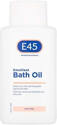 E45 Emollient Bath Oil 500 ml - Gently Cleanse & Hydrate Dry Skin