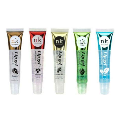 Nicka K New York 5-in-1 Vitamin E Infused Lip Gel Pack - Coconut, Rose Hip, Argan, Aloe and Mint