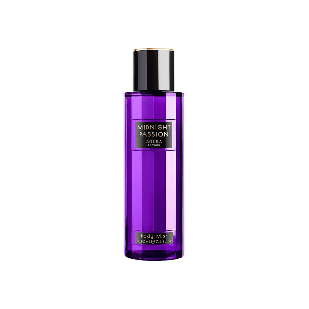 Midnight Passion Body Mist Fragrance Spray by Aoura London - 220ml